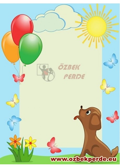 Balon Baskılı Bebek Halısı